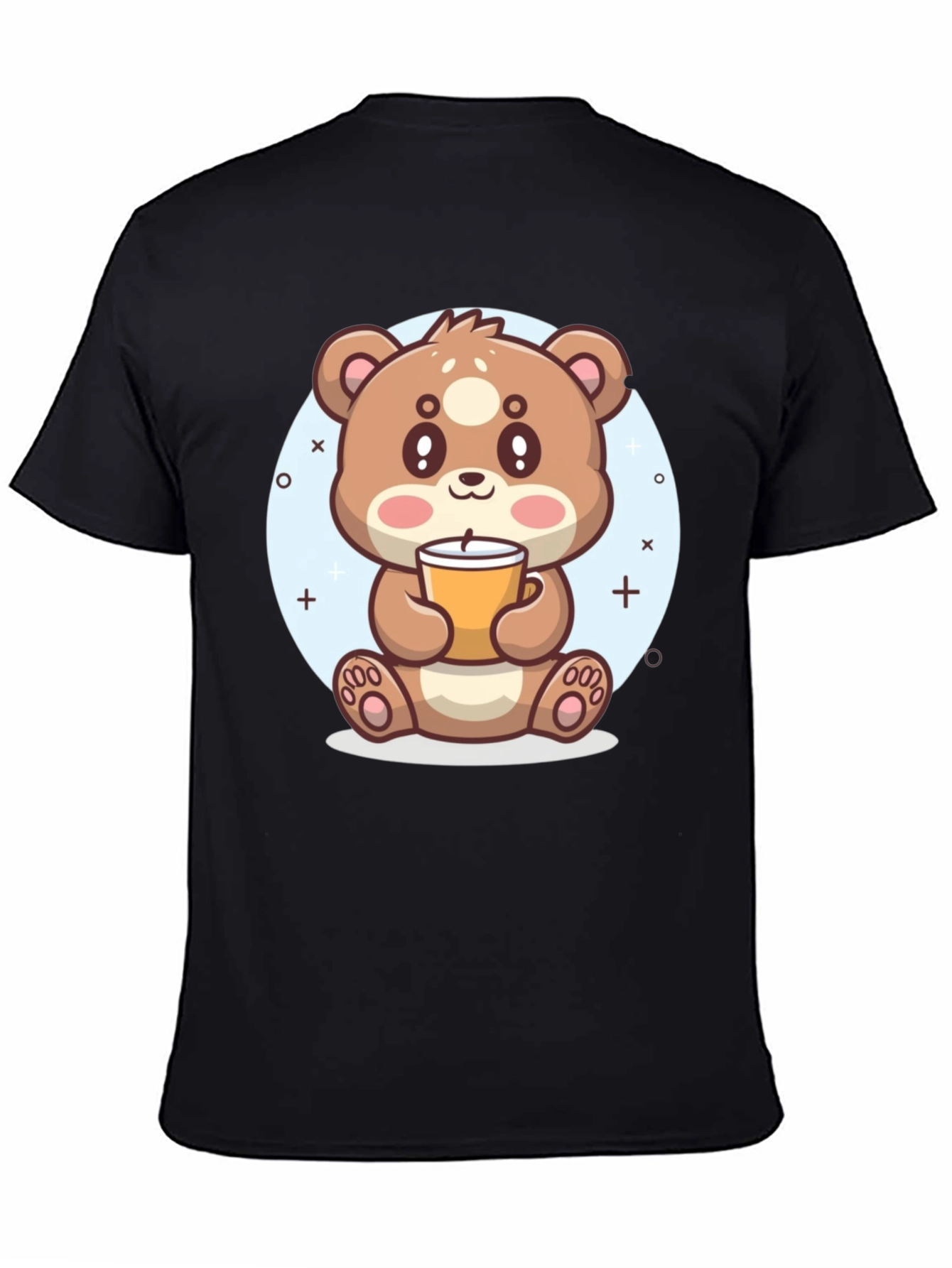 Cute Bear Drinking Coffee T-Shirt