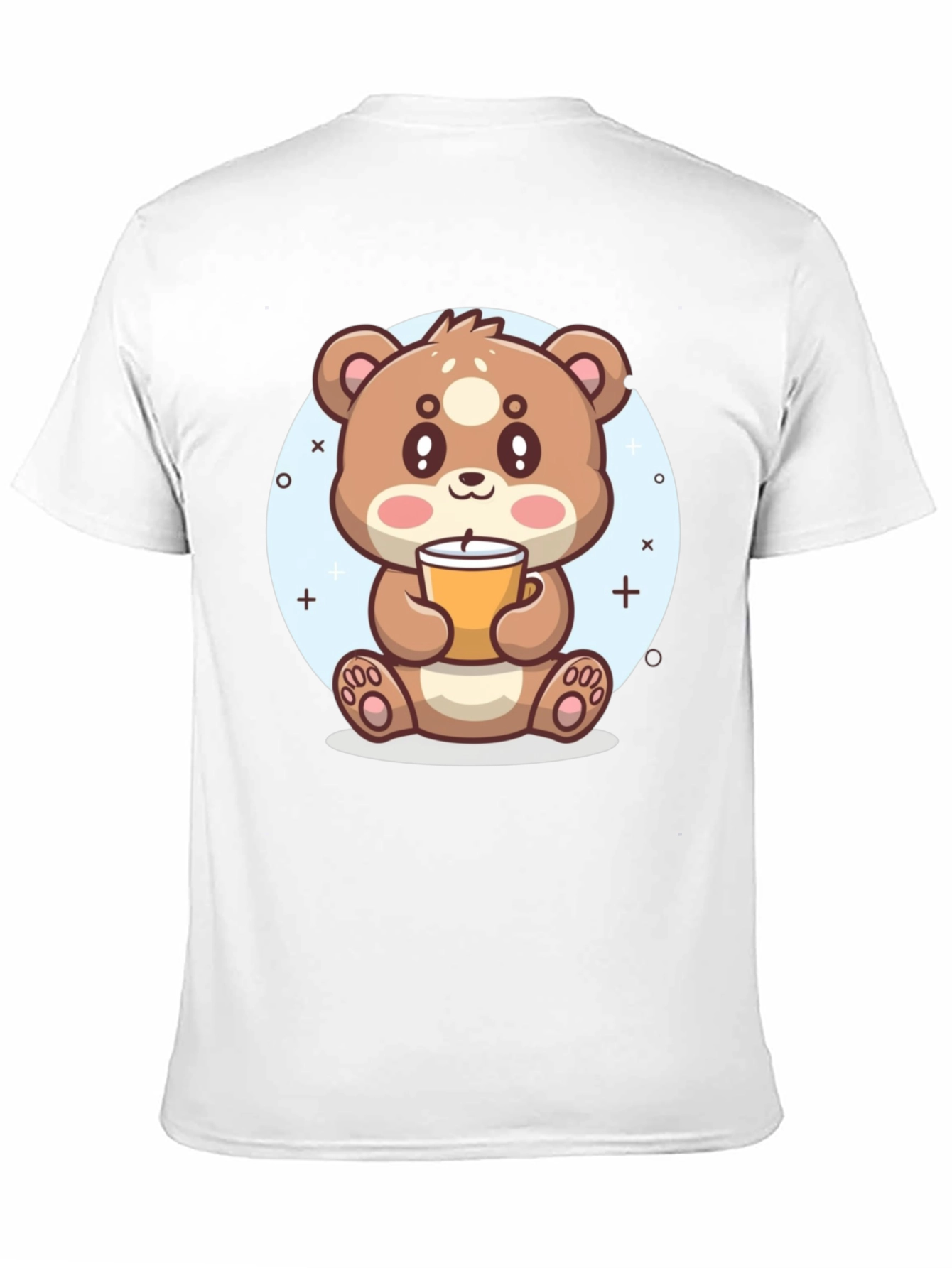 Cute Bear Drinking Coffee T-Shirt