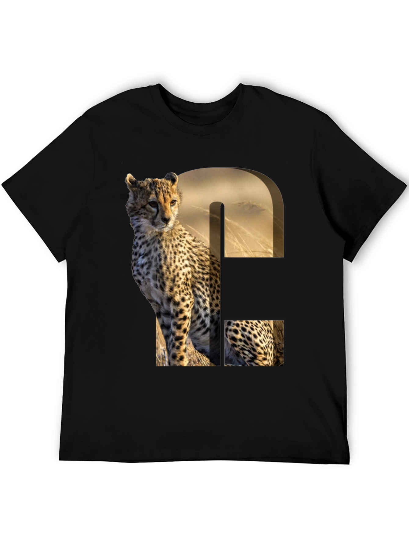 Cheetah Print Graphic Tee - Unique Animal Design