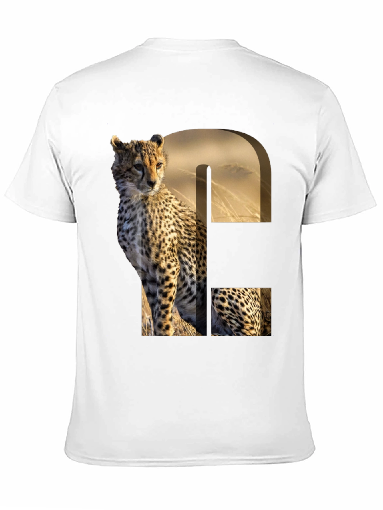 Cheetah Print Graphic Tee - Unique Animal Design