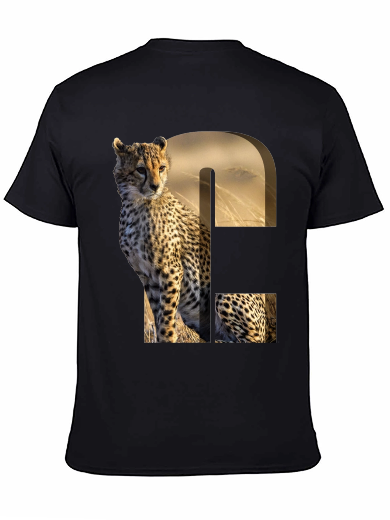 Cheetah Print Graphic Tee - Unique Animal Design