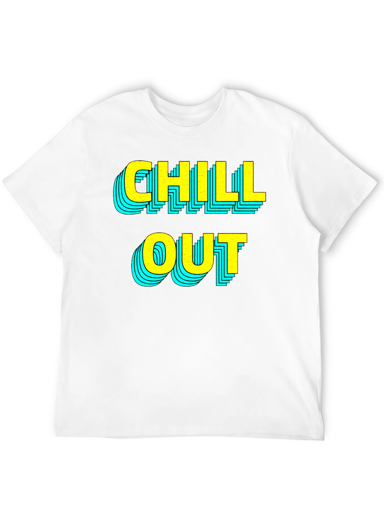 Chill Out Graphic T-Shirt - Black Casual Tee