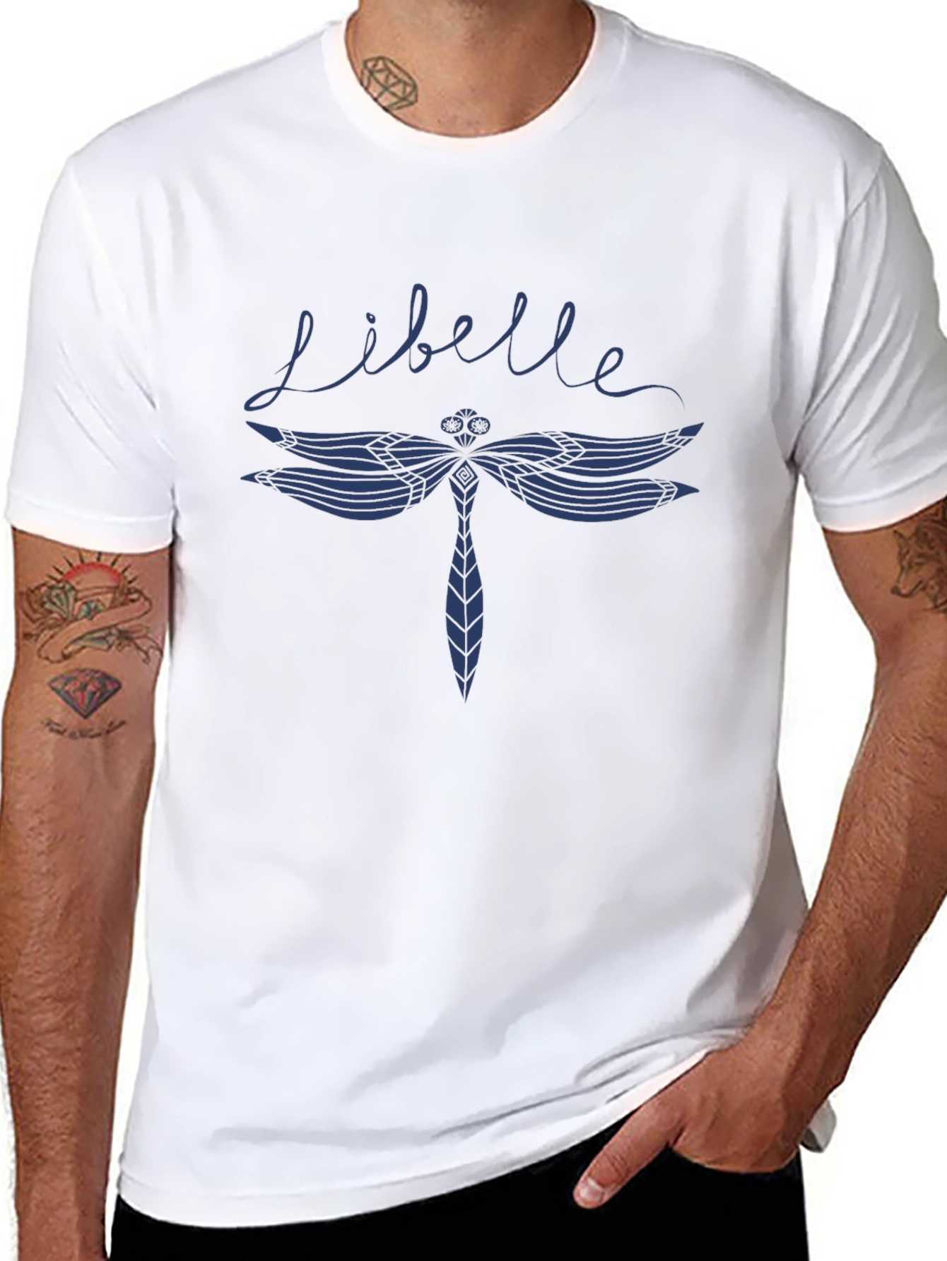 Libelle Dragonfly Graphic Tee - Black