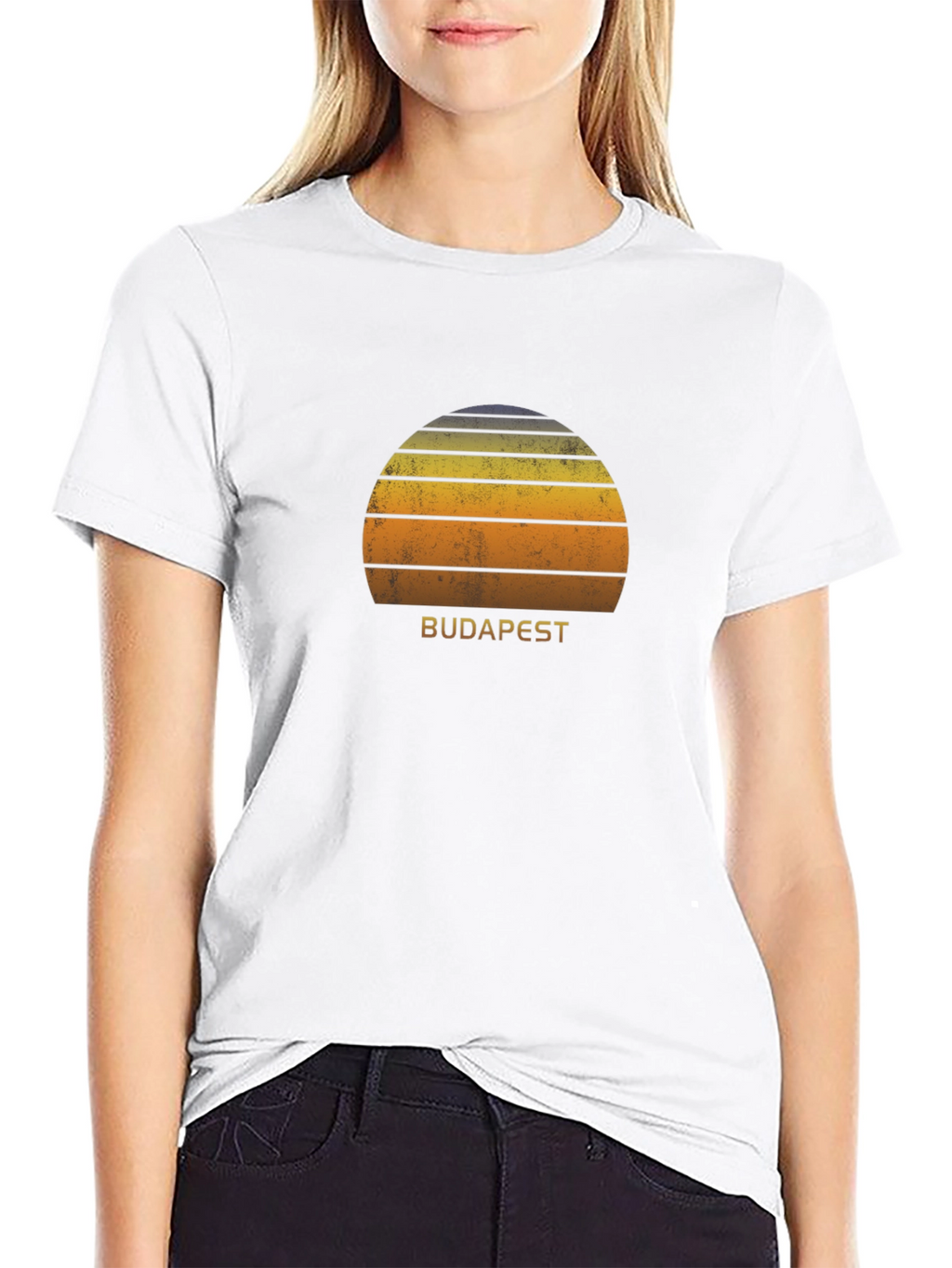 Budapest Sunset Graphic Tee - Retro Style