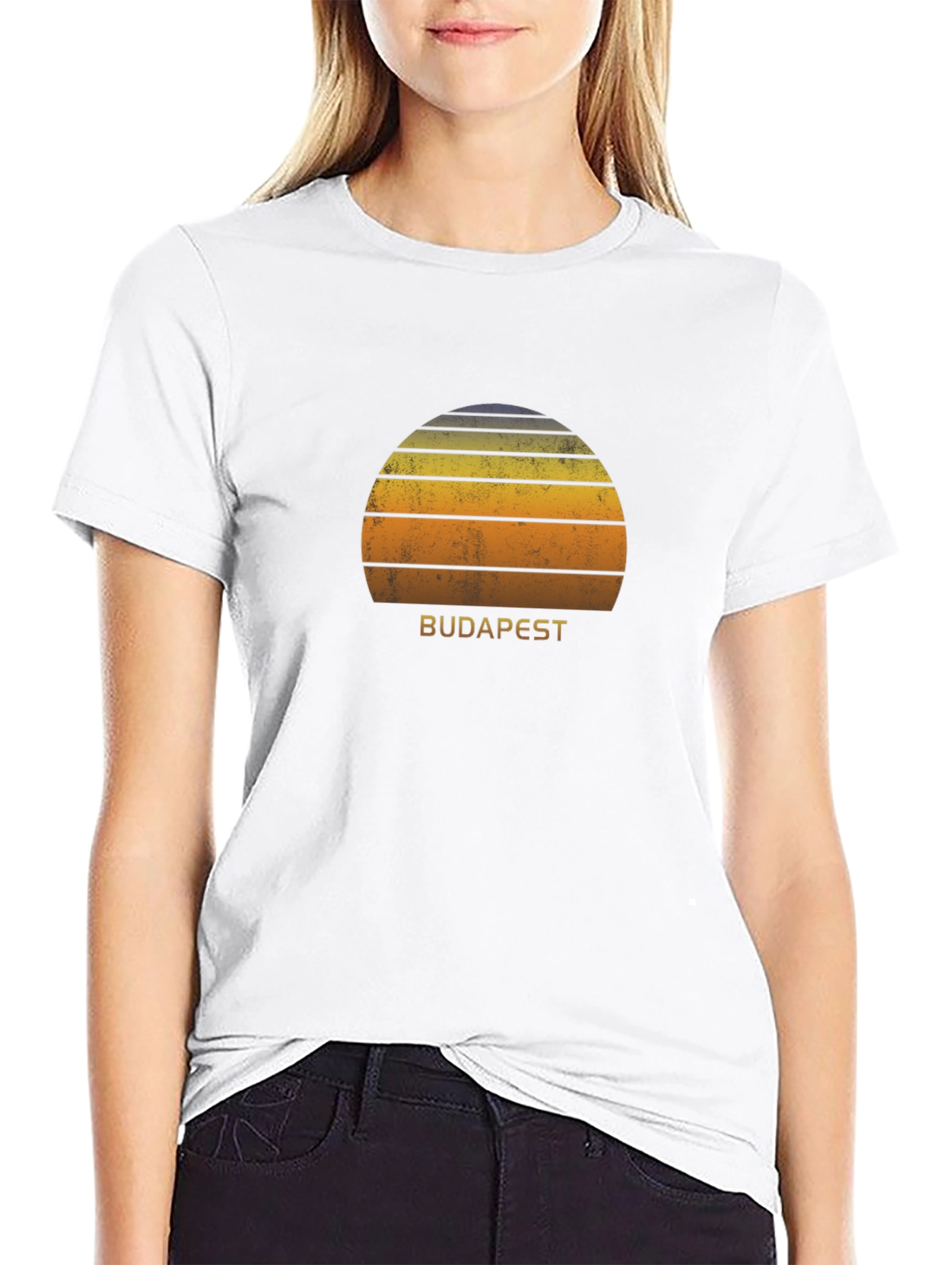 Budapest Sunset Graphic Tee - Retro Style