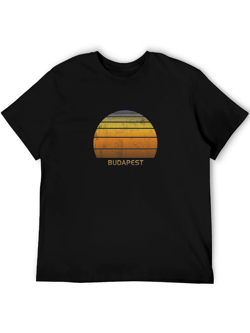 Budapest Sunset Graphic Tee - Retro Style