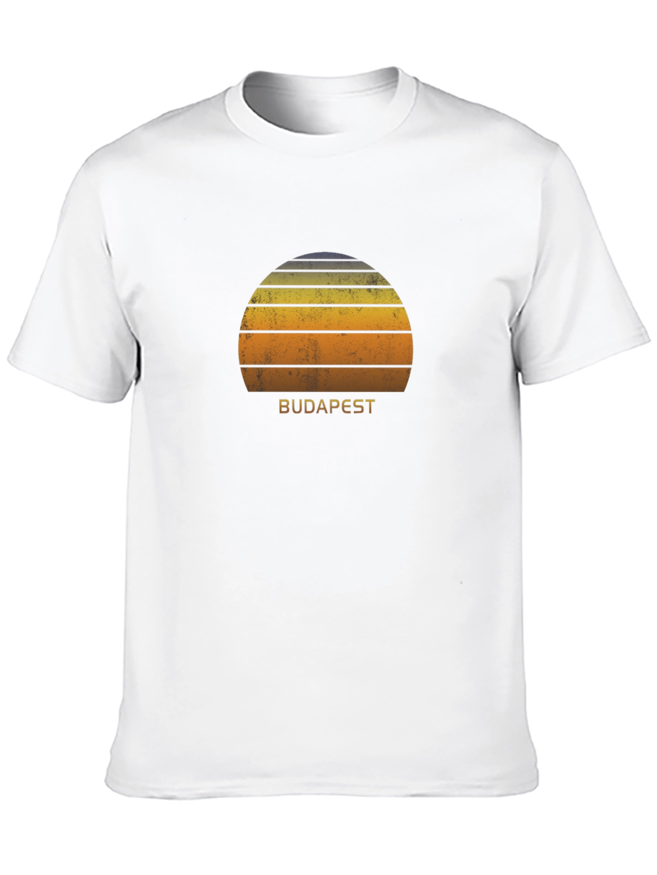 Budapest Sunset Graphic Tee - Retro Style