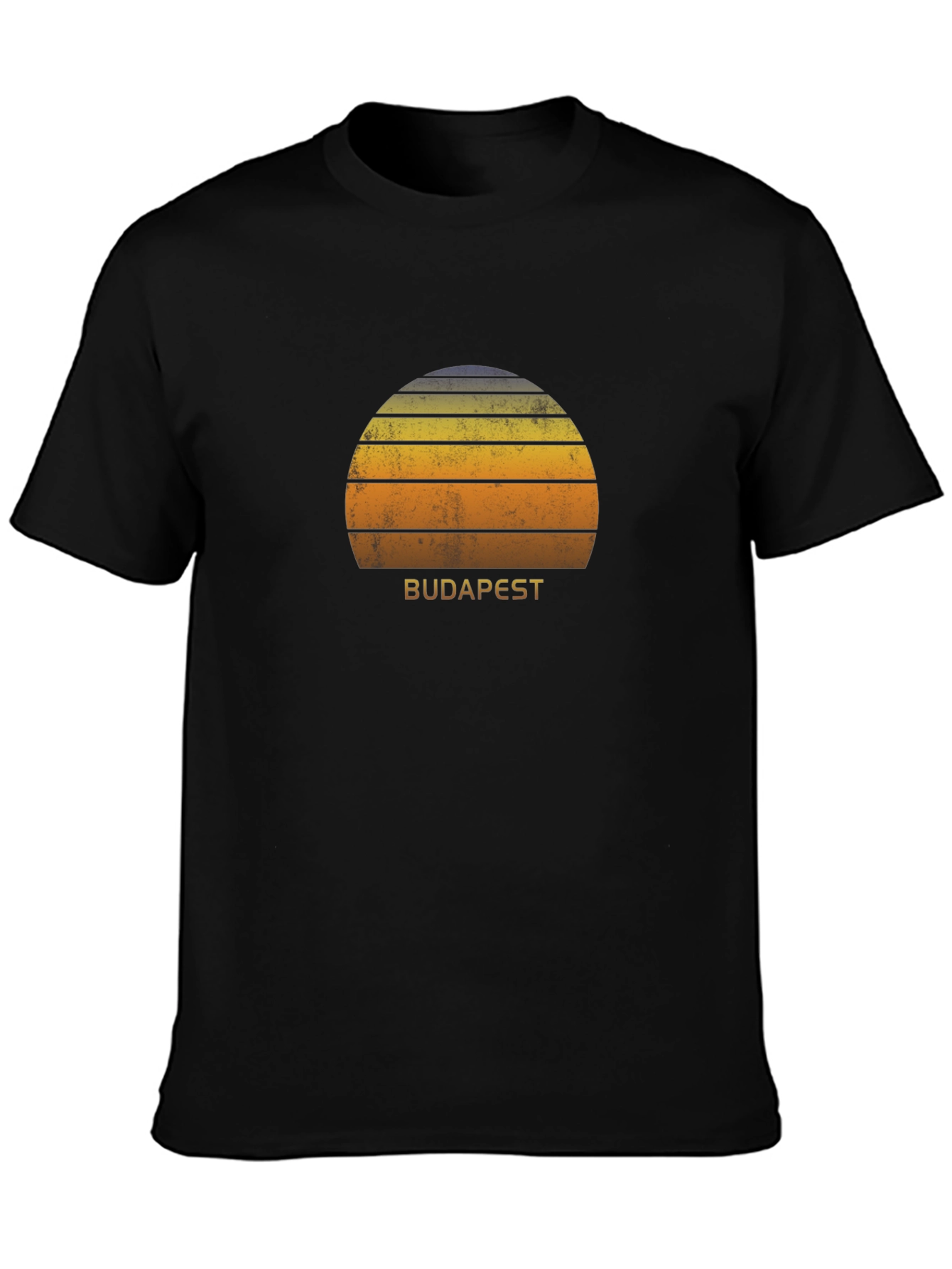 Budapest Sunset Graphic Tee - Retro Style