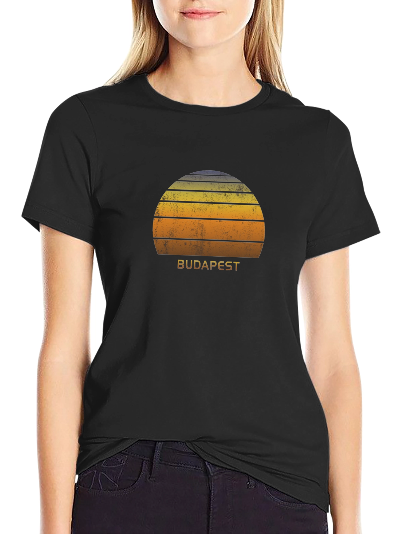 Budapest Sunset Graphic Tee - Retro Style
