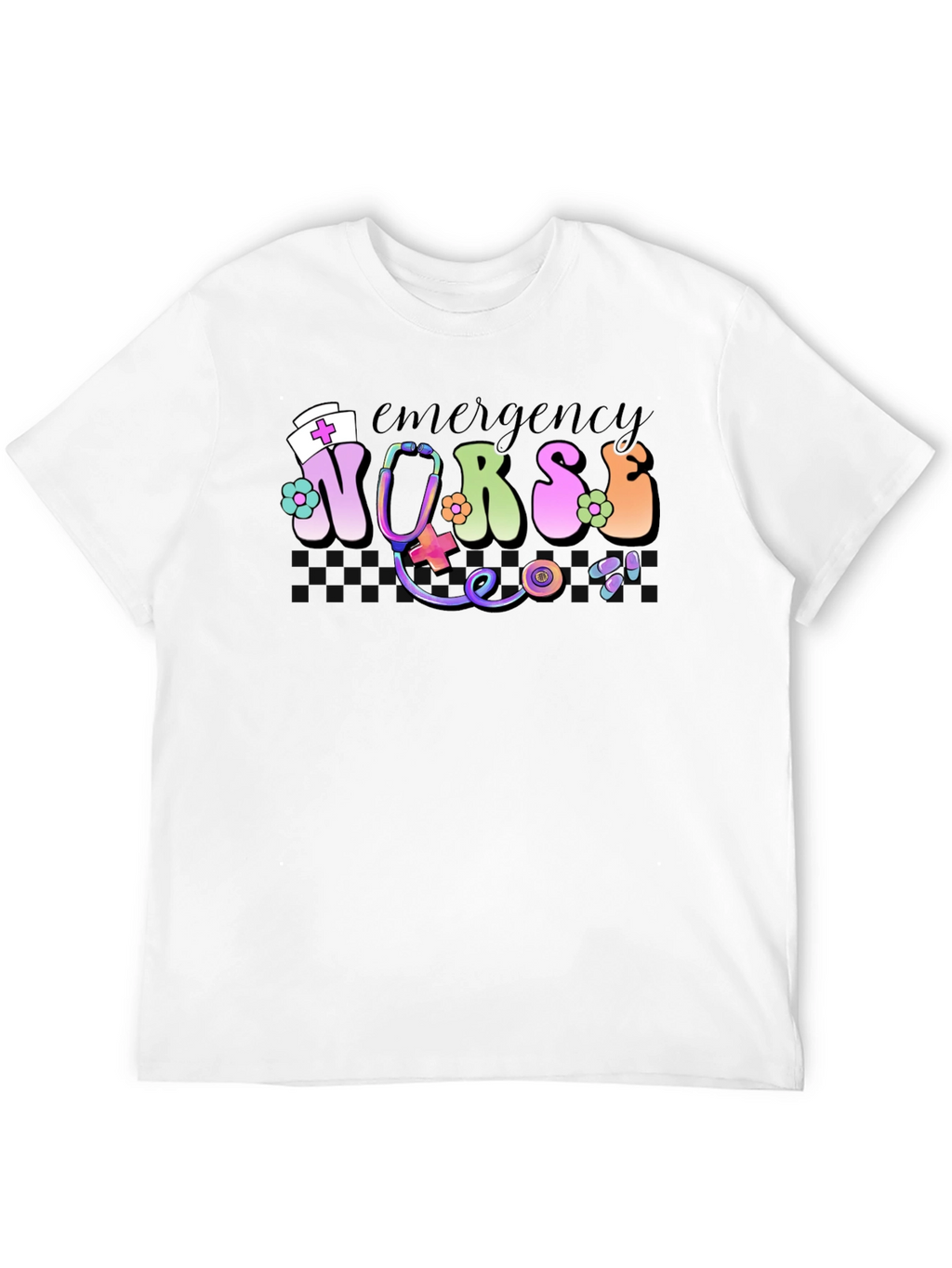 Emergency Nurse T-Shirt - Hippie Style!