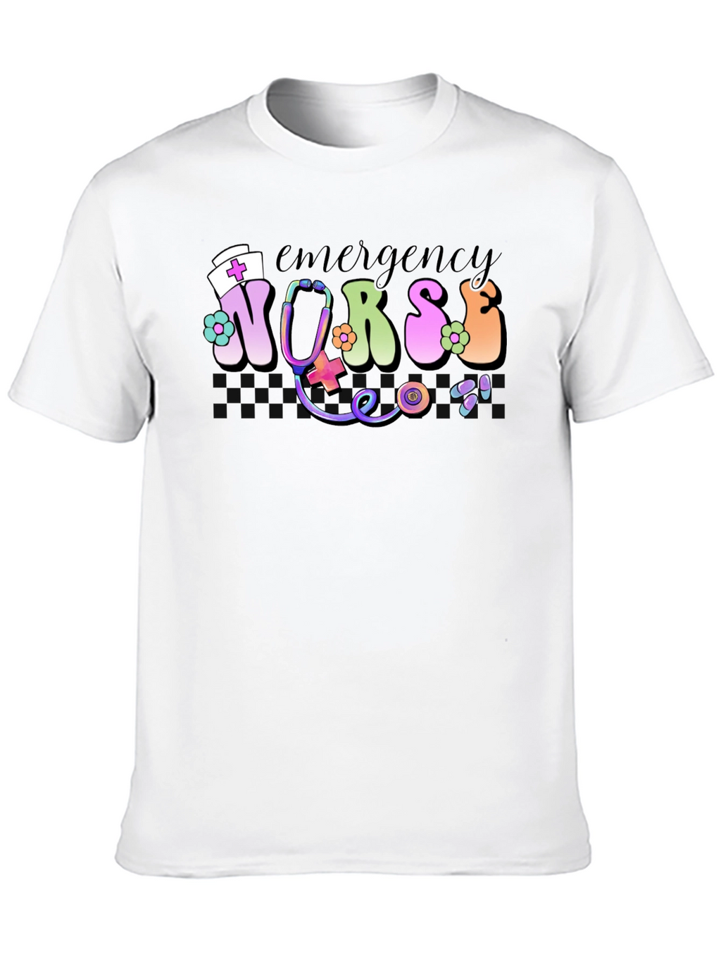 Emergency Nurse T-Shirt - Hippie Style!