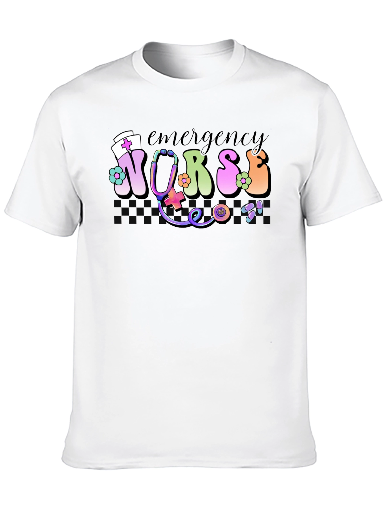 Emergency Nurse T-Shirt - Hippie Style!