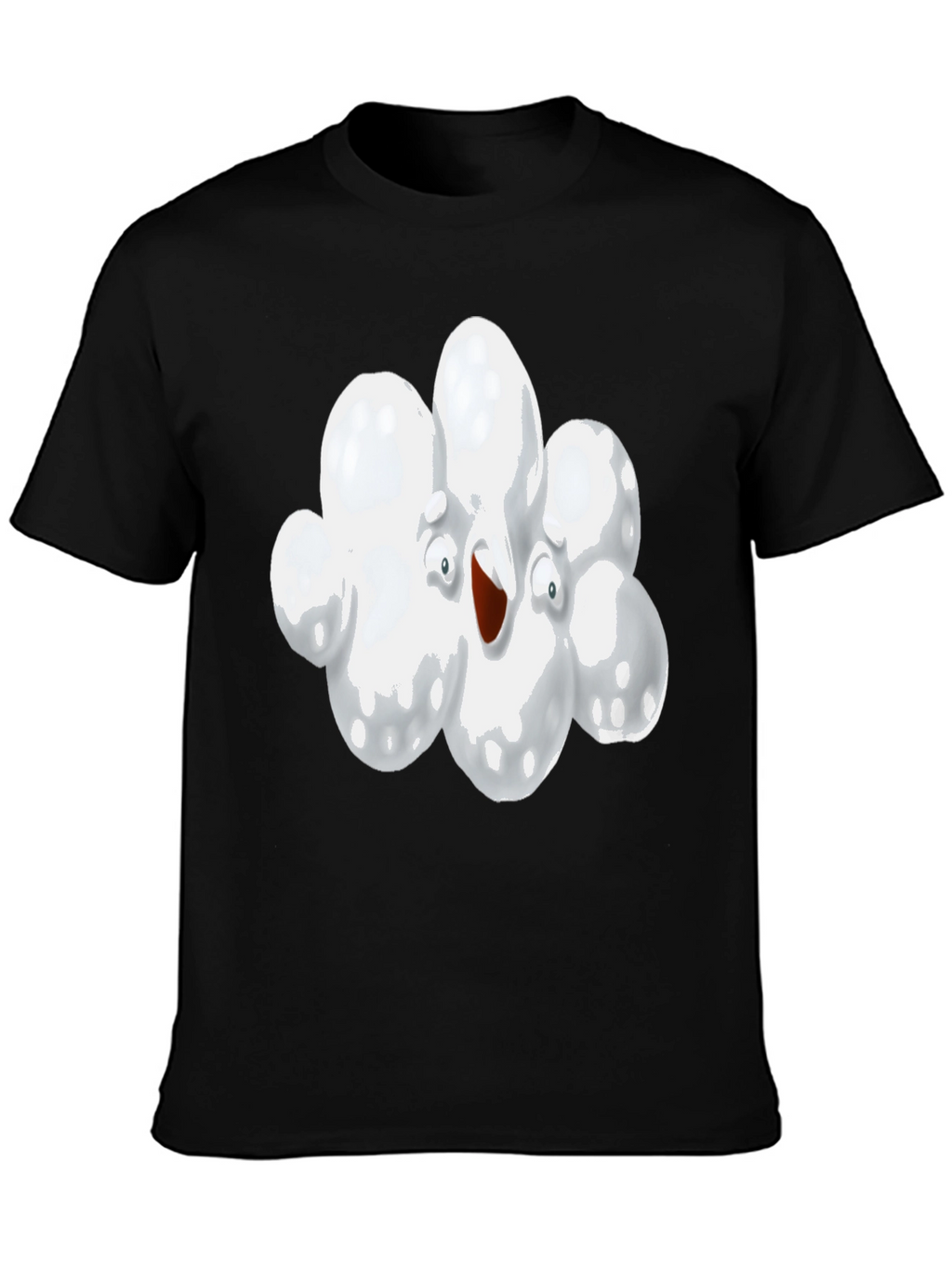 Cartoon Cloud Graphic T-Shirt
