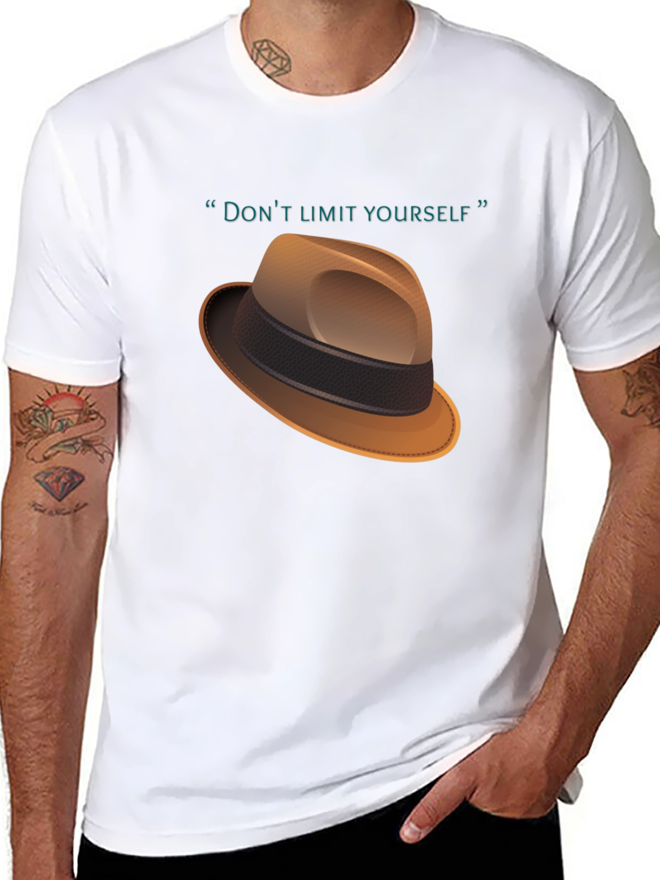 Dont Limit Yourself T-Shirt - Fedora Design