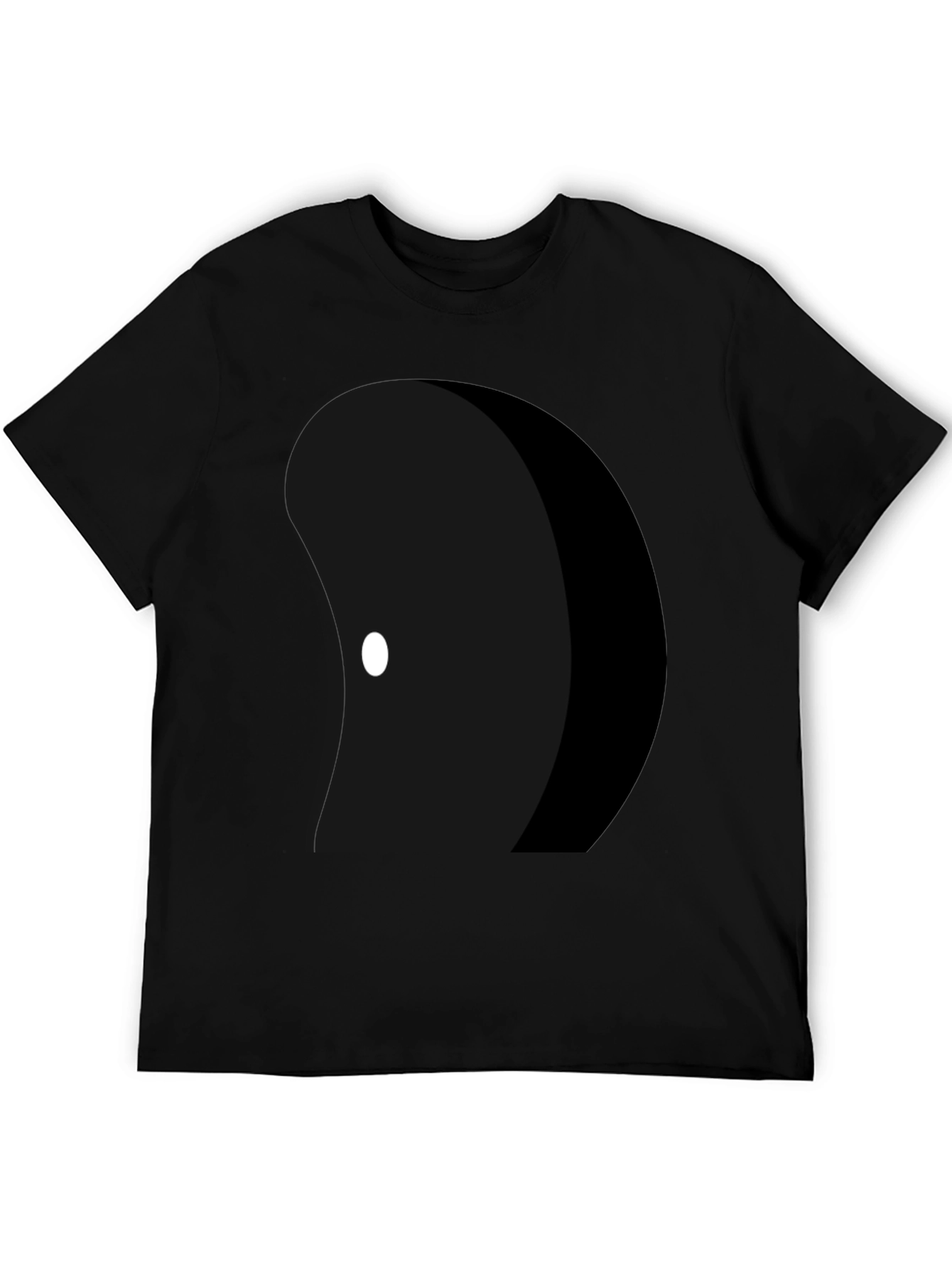 Abstract Graphic Black T-Shirt for Men