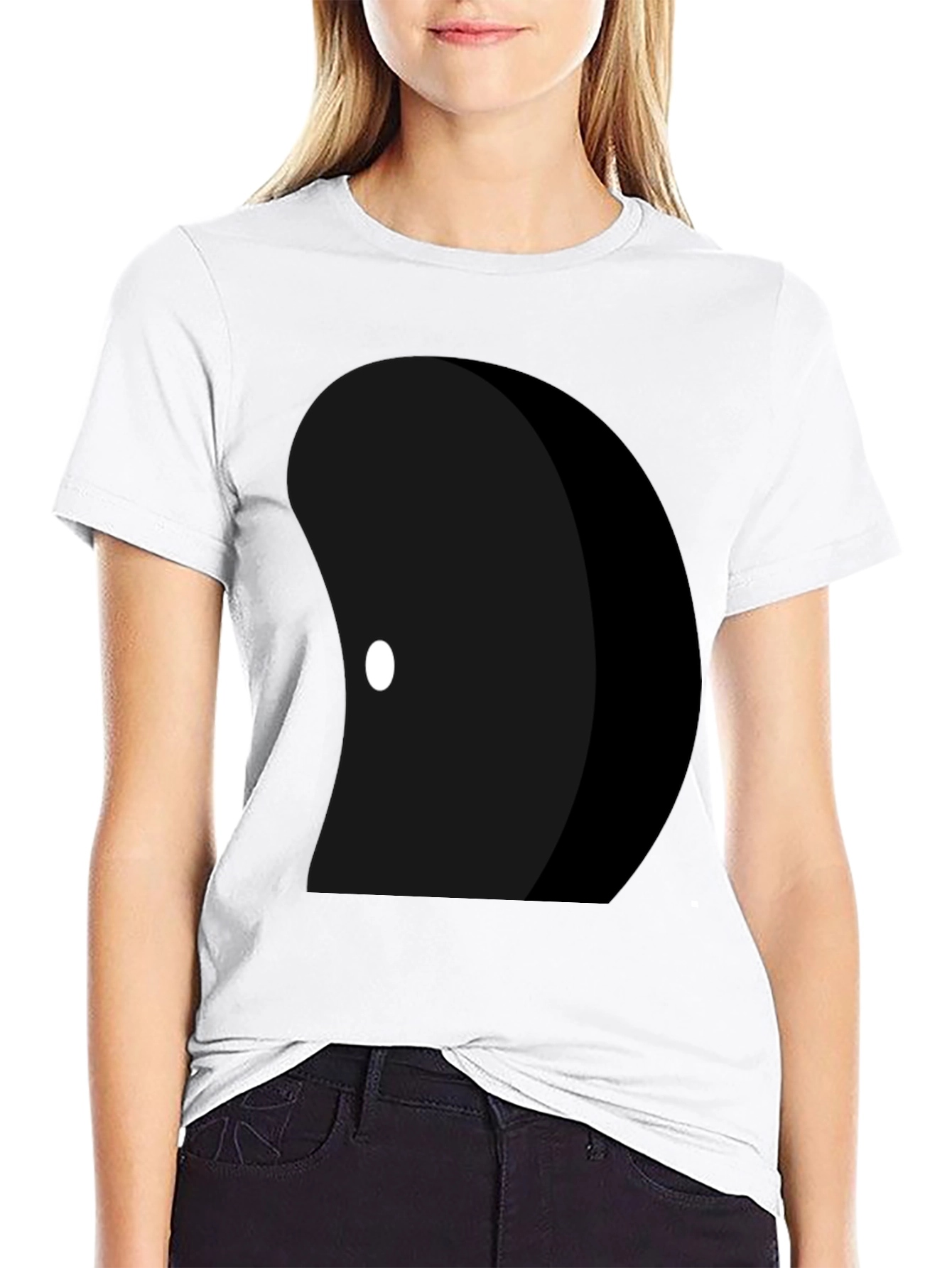 Abstract Graphic Black T-Shirt for Men