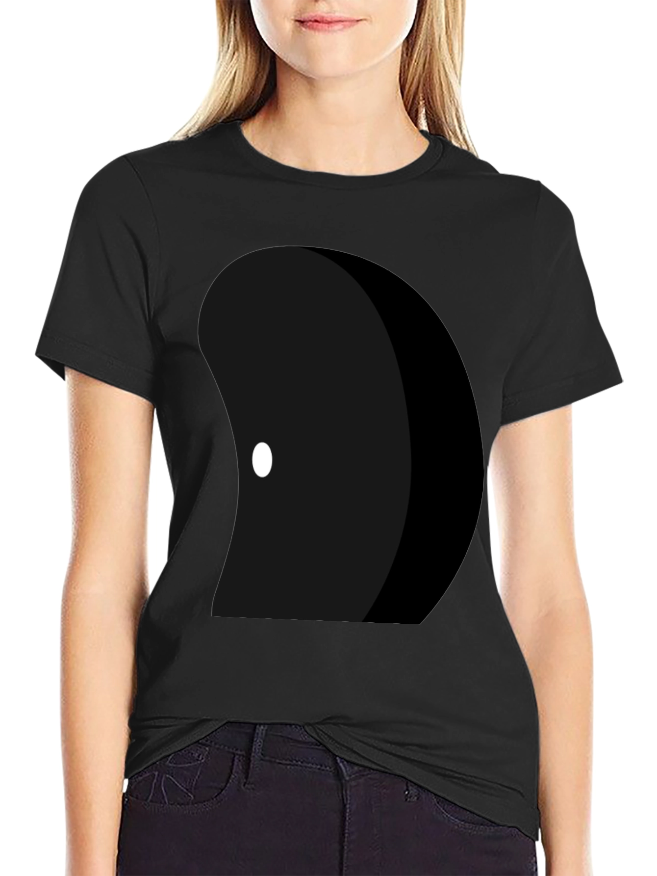 Abstract Graphic Black T-Shirt for Men