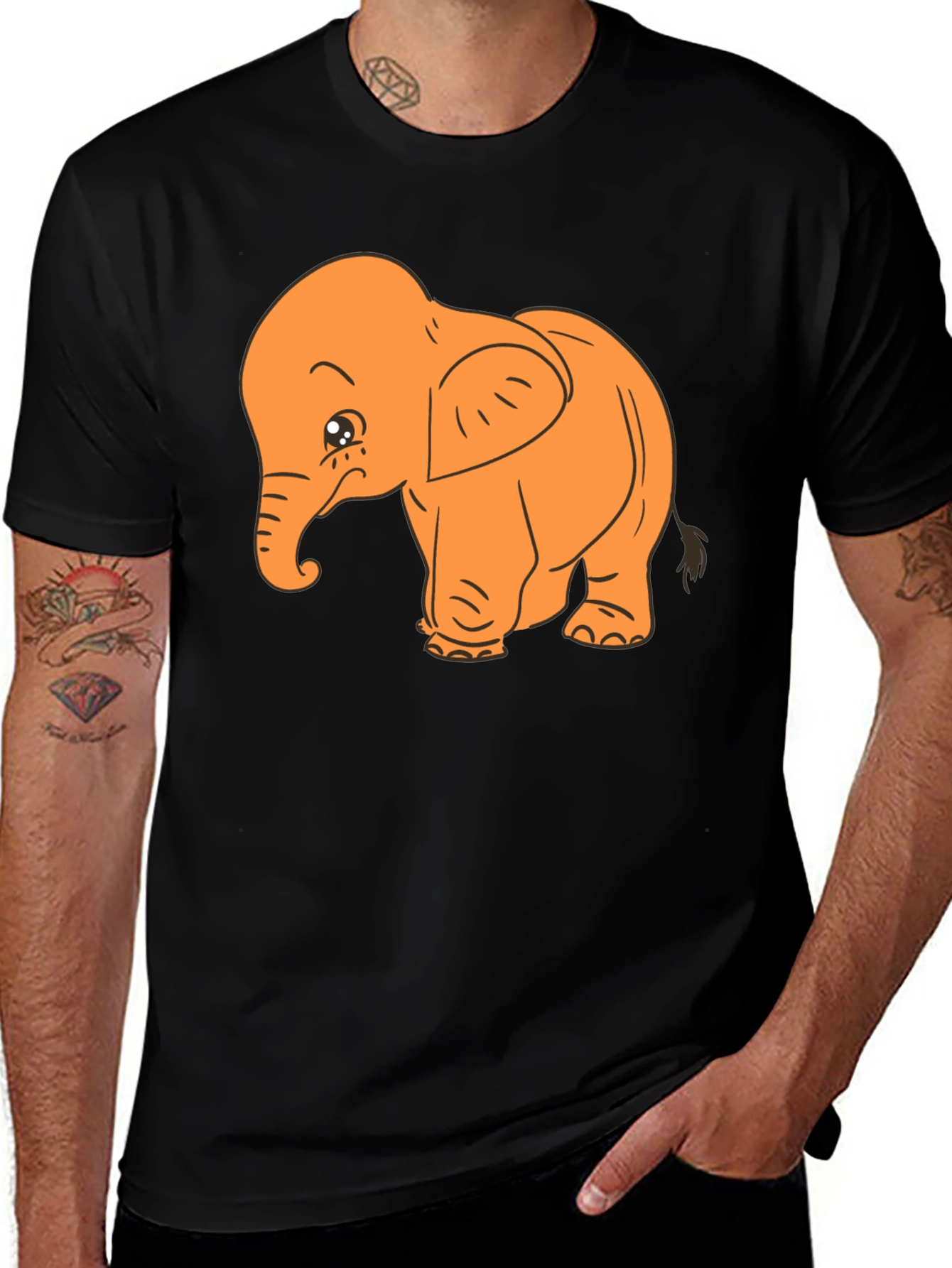 Cute Elephant Graphic Tee