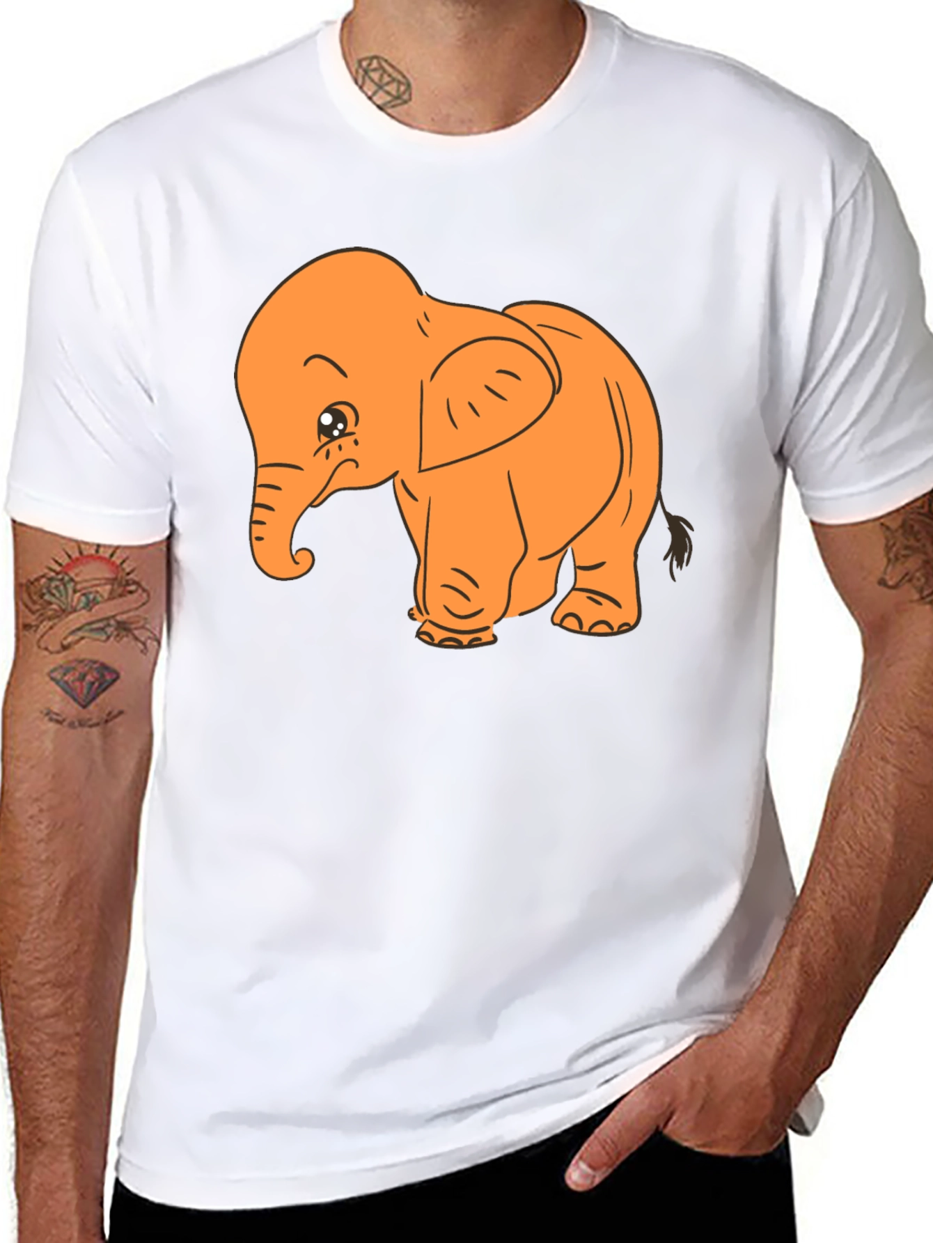 Cute Elephant Graphic Tee