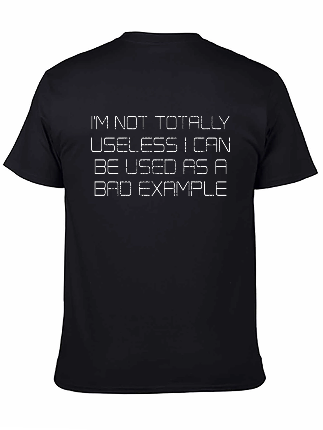 Funny Bad Example Black Graphic T-Shirt