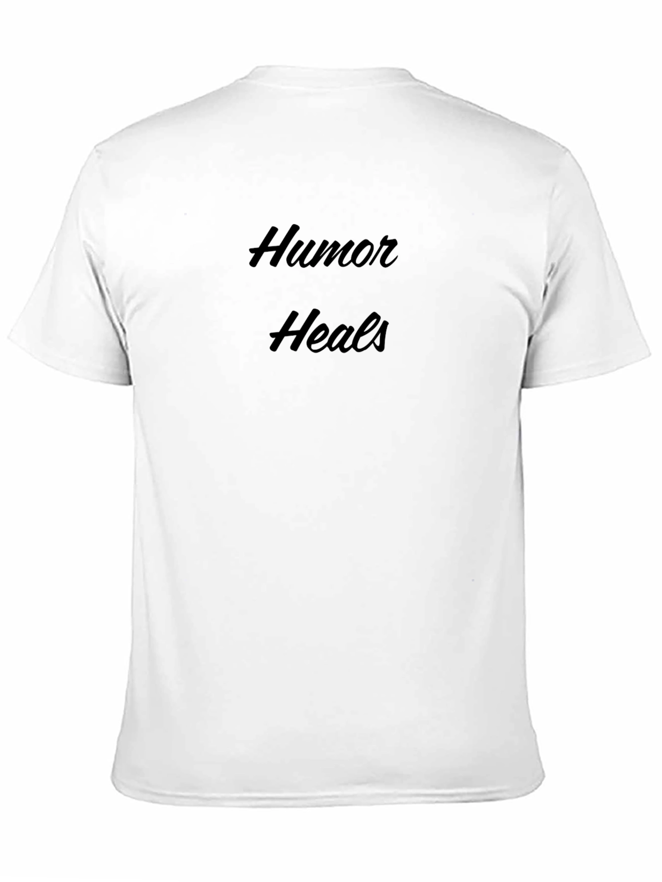 Humor Heals Black Crew Neck T-Shirt
