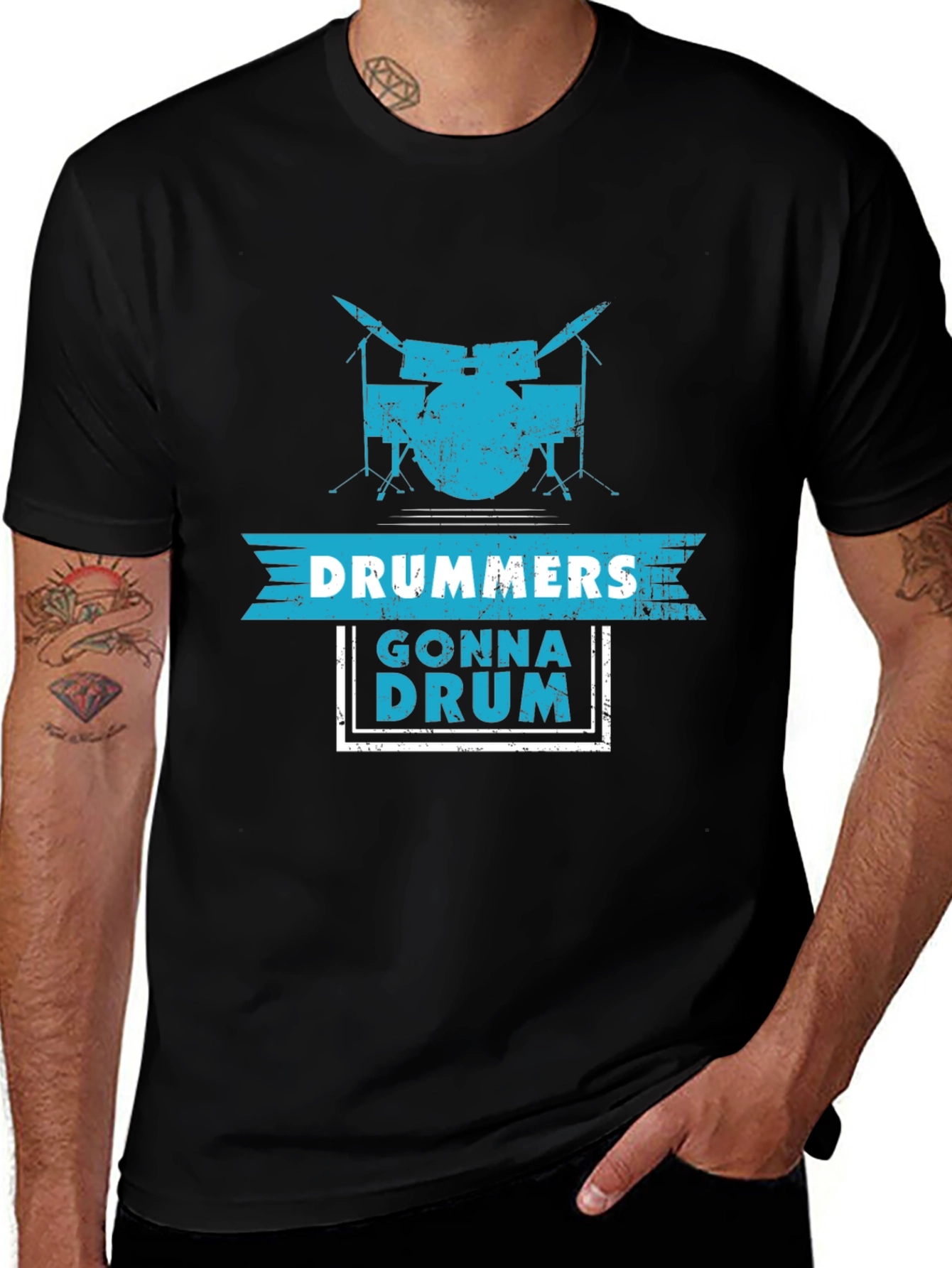 Drummers Gonna Drum Graphic Tee