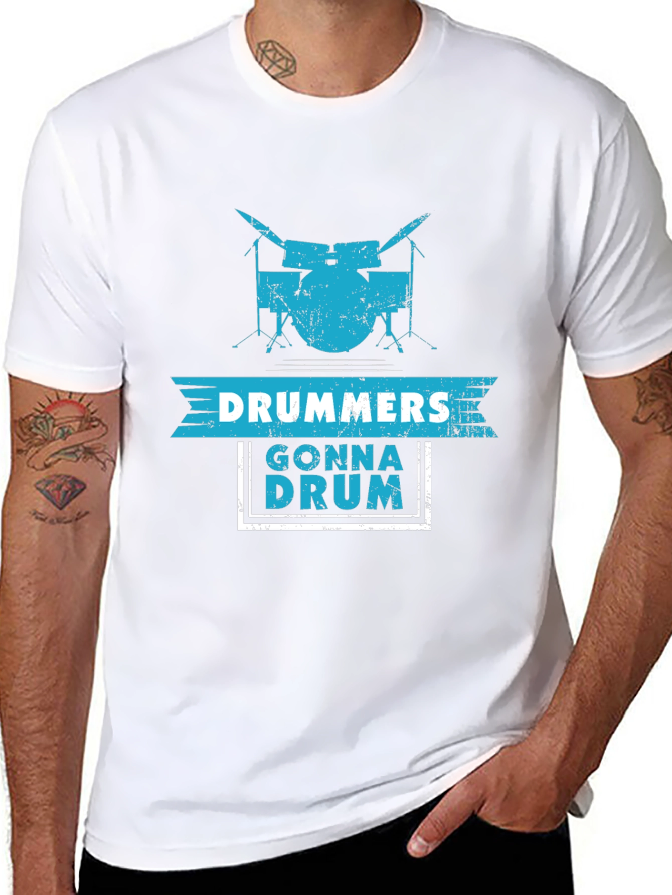 Drummers Gonna Drum Graphic Tee