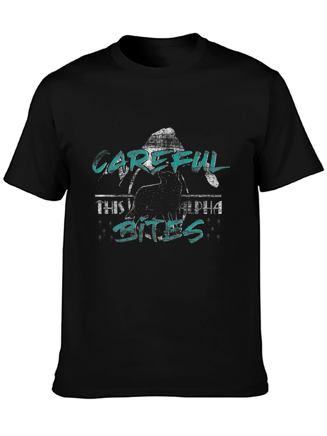 Careful Alpha Bites Graphic Print T-Shirt