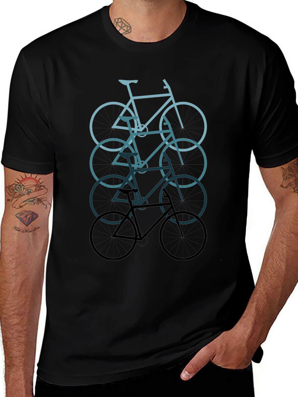 Bicycle Graphic Tee - Cool Cycling T-Shirt