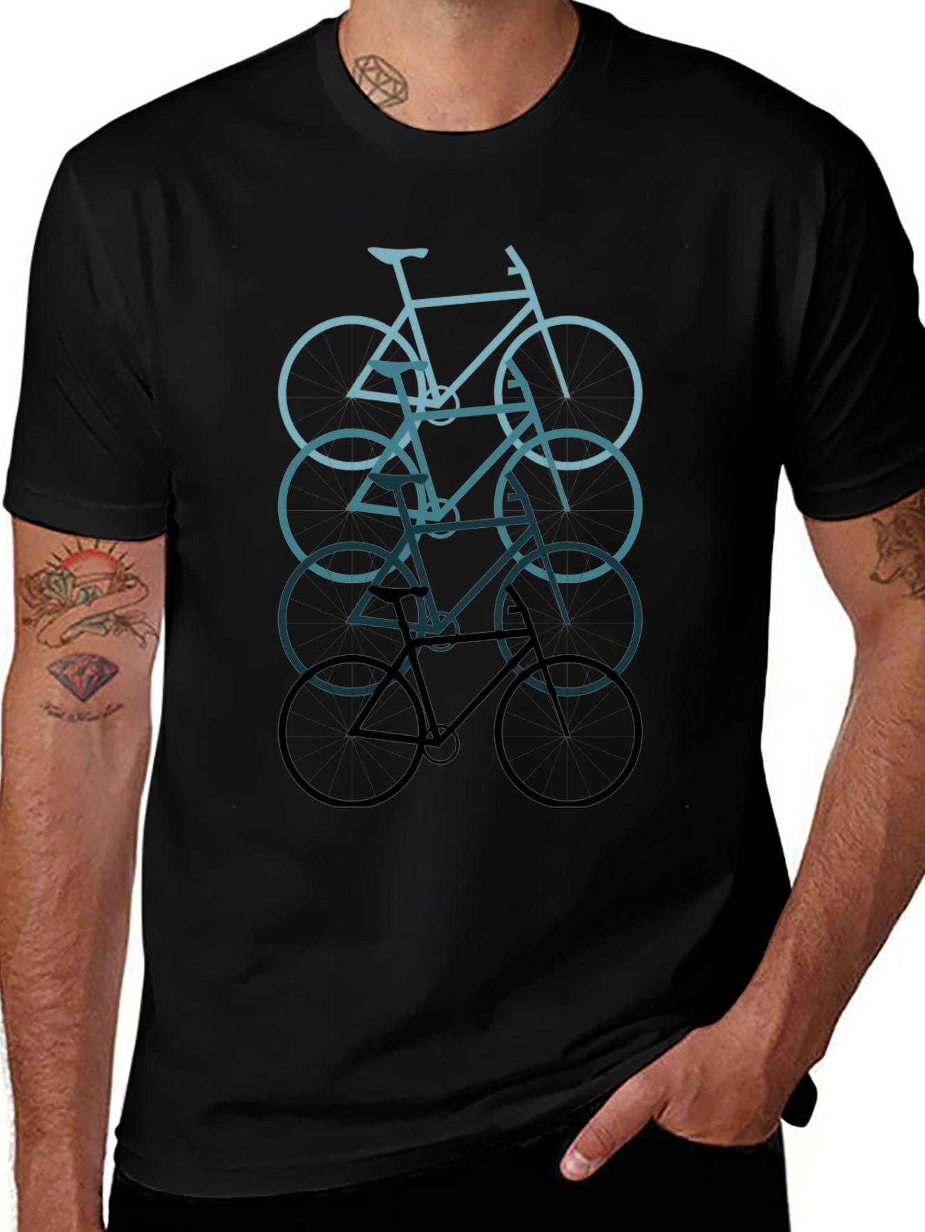 Bicycle Graphic Tee - Cool Cycling T-Shirt