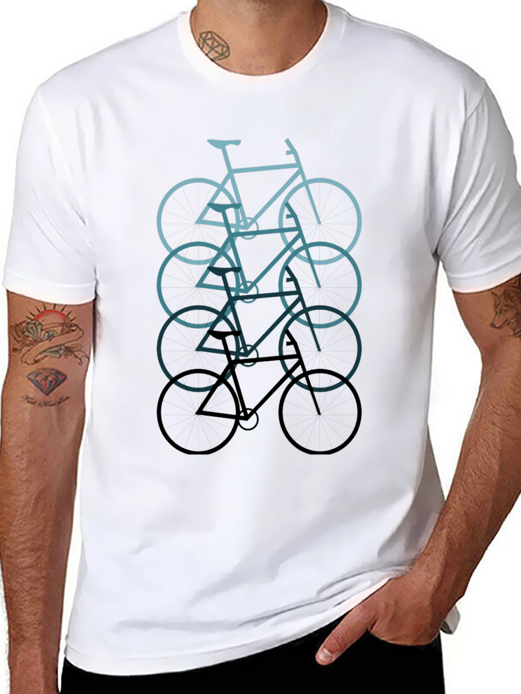 Bicycle Graphic Tee - Cool Cycling T-Shirt