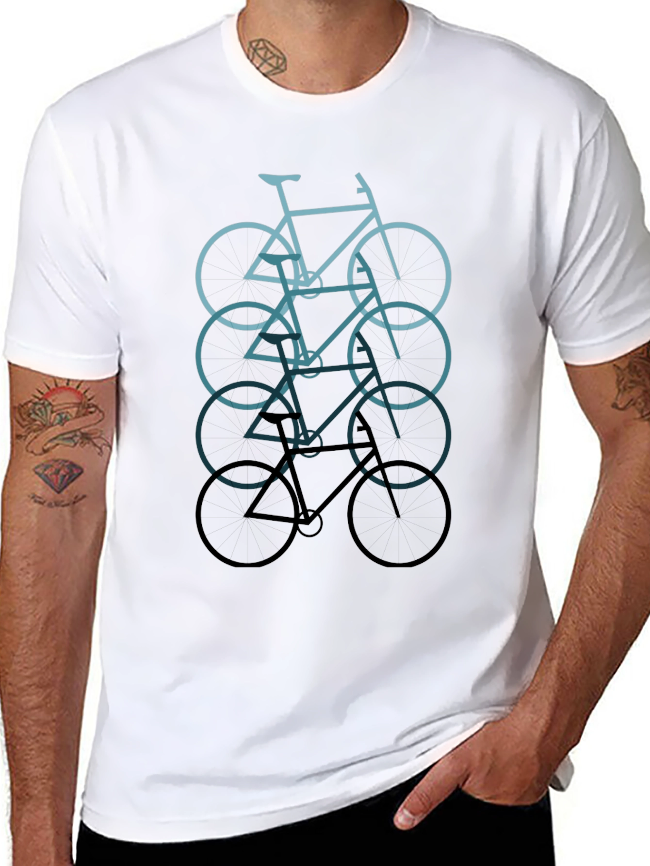 Bicycle Graphic Tee - Cool Cycling T-Shirt