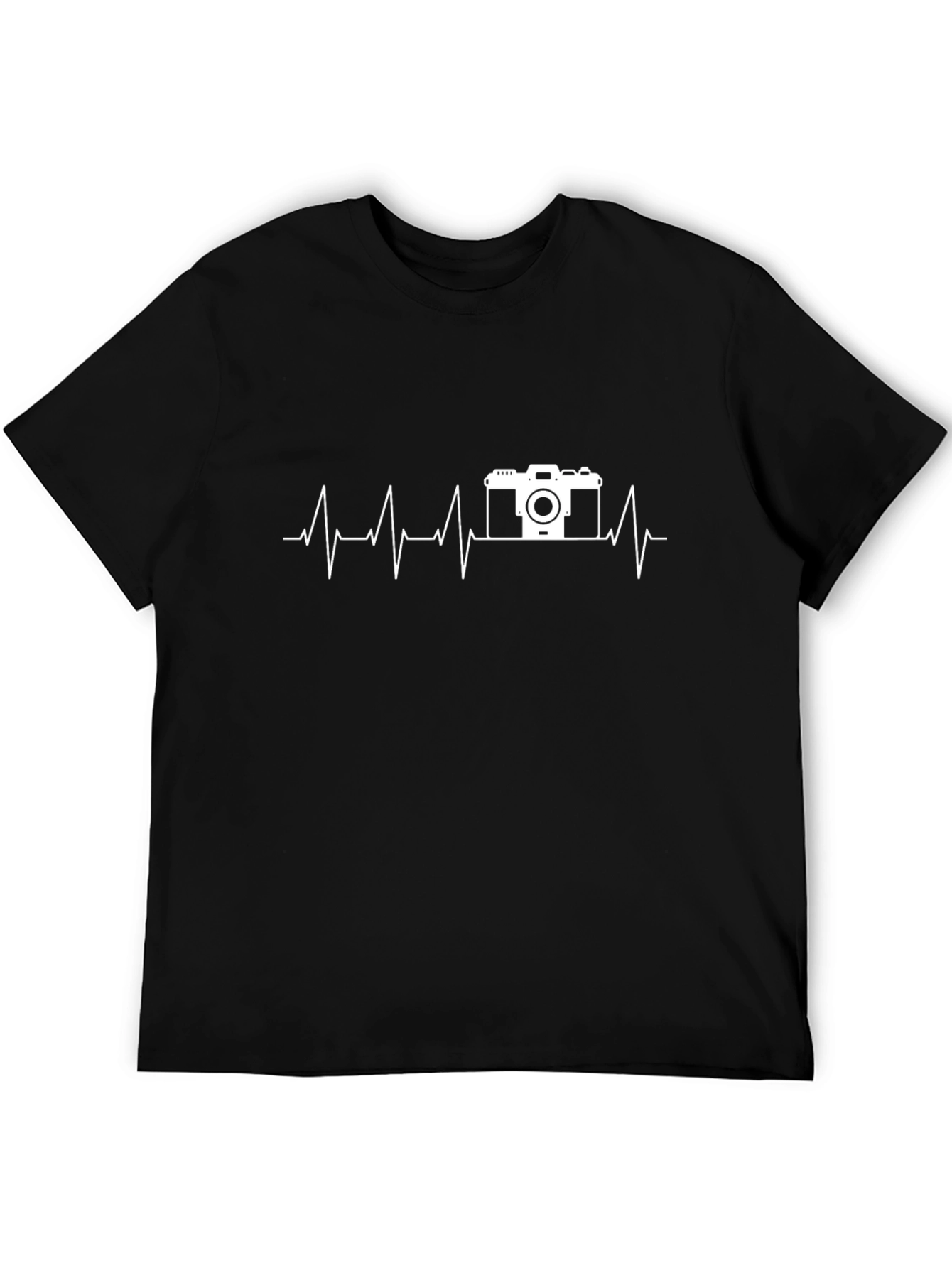 Camera Heartbeat T-Shirt - Photographer Life Line Tee