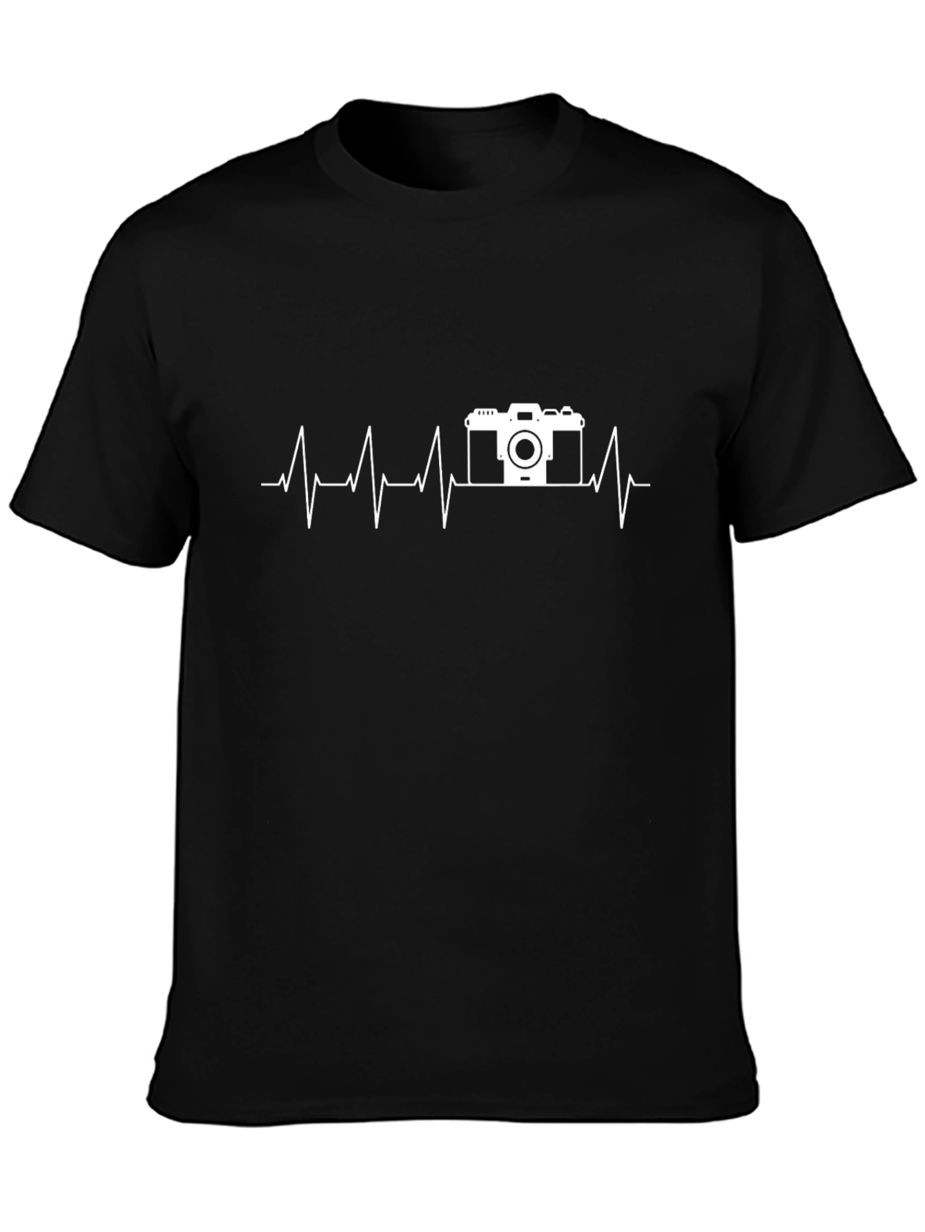 Camera Heartbeat T-Shirt - Photographer Life Line Tee