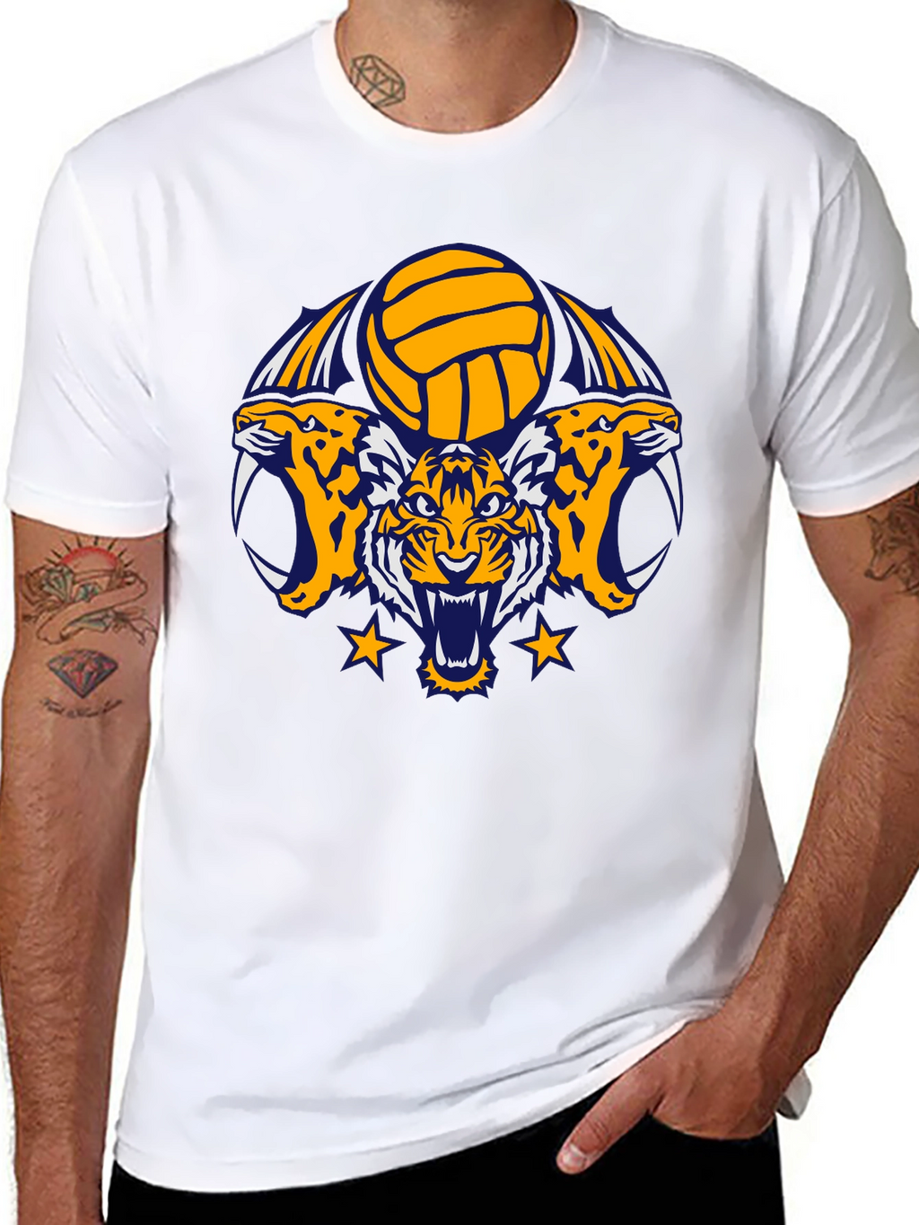 Tiger Volleyball Graphic Tee