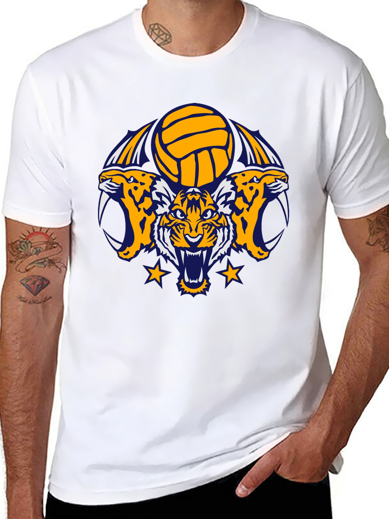 Tiger Volleyball Graphic Tee