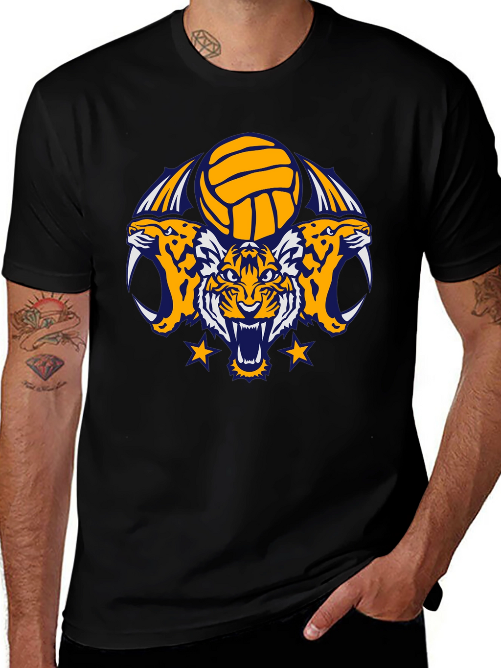 Tiger Volleyball Graphic Tee
