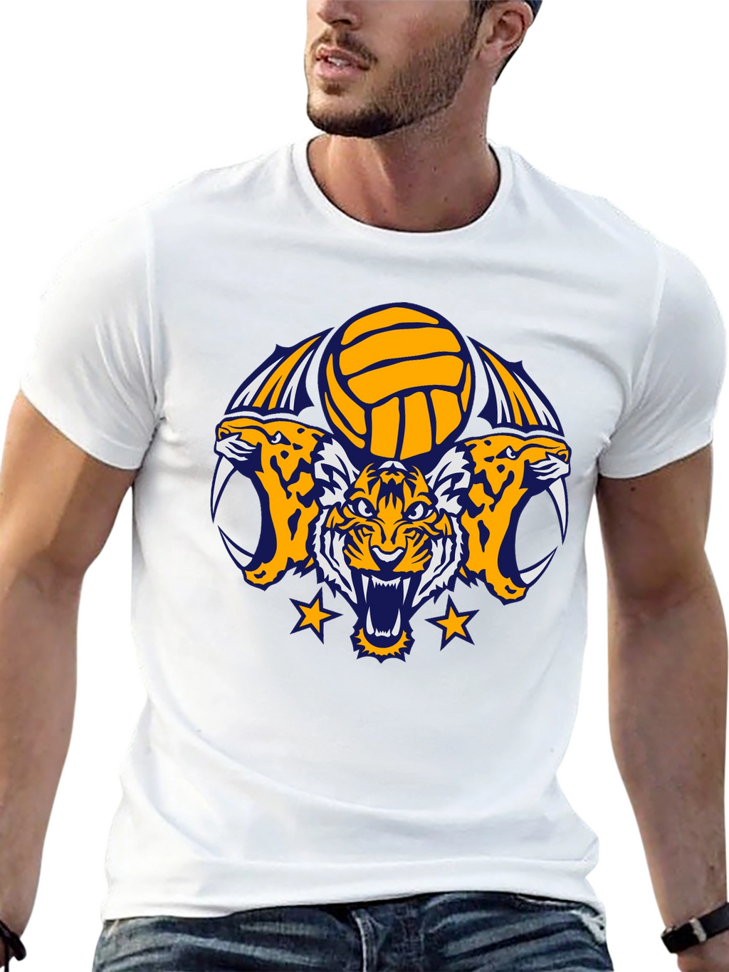 Tiger Volleyball Graphic Tee