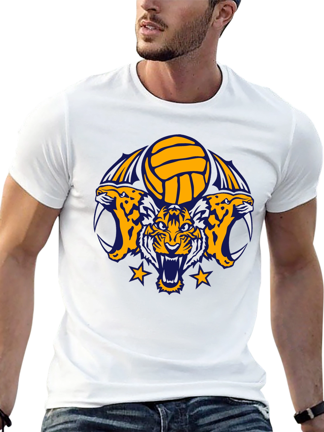 Tiger Volleyball Graphic Tee
