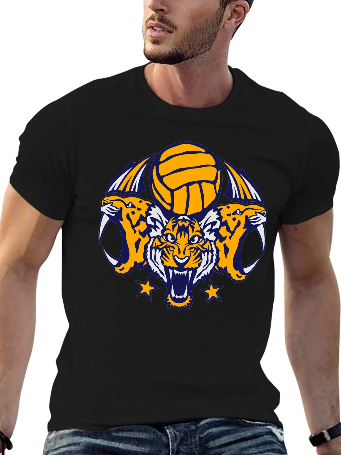 Tiger Volleyball Graphic Tee