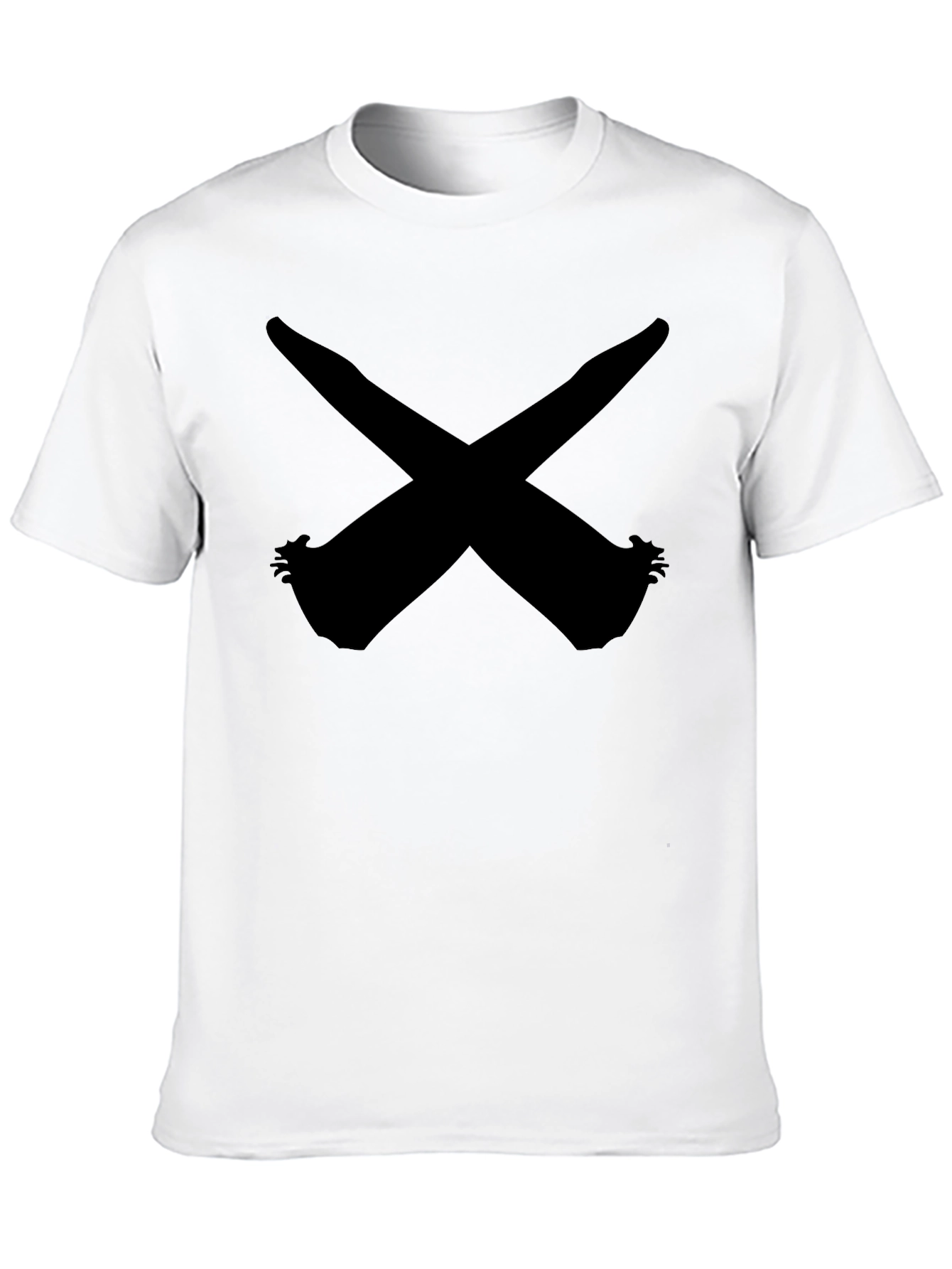 Black X Graphic Tee - Modern Minimalist Design