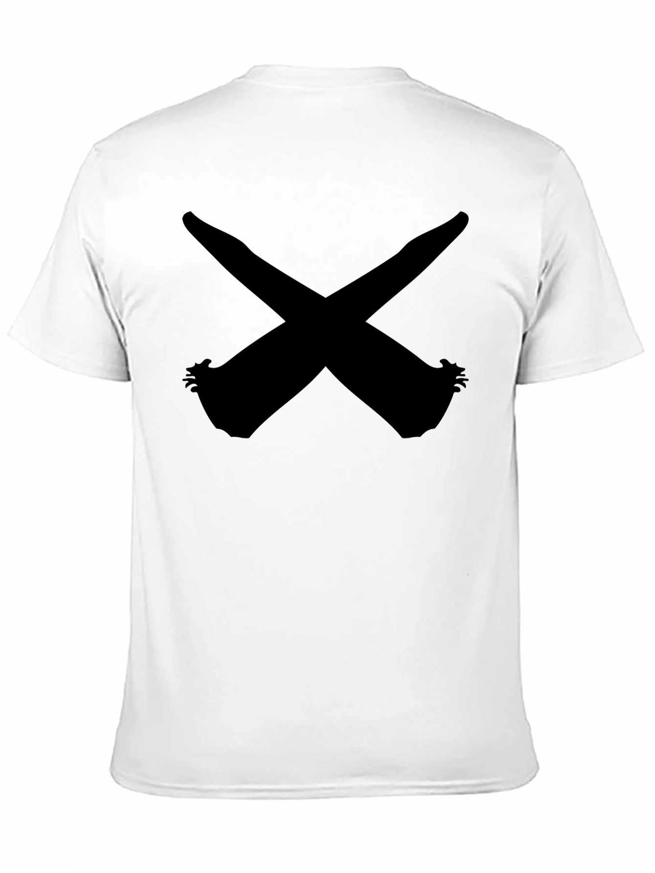 Black X Graphic Tee - Modern Minimalist Design
