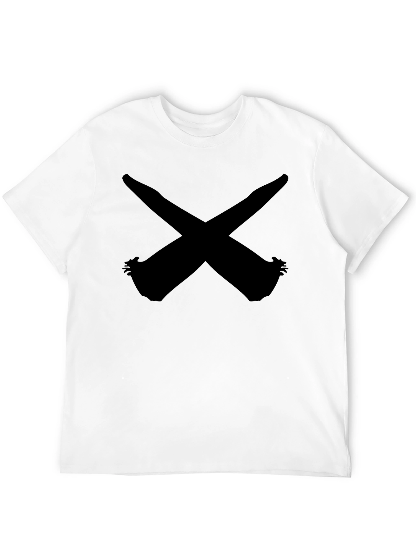 Black X Graphic Tee - Modern Minimalist Design