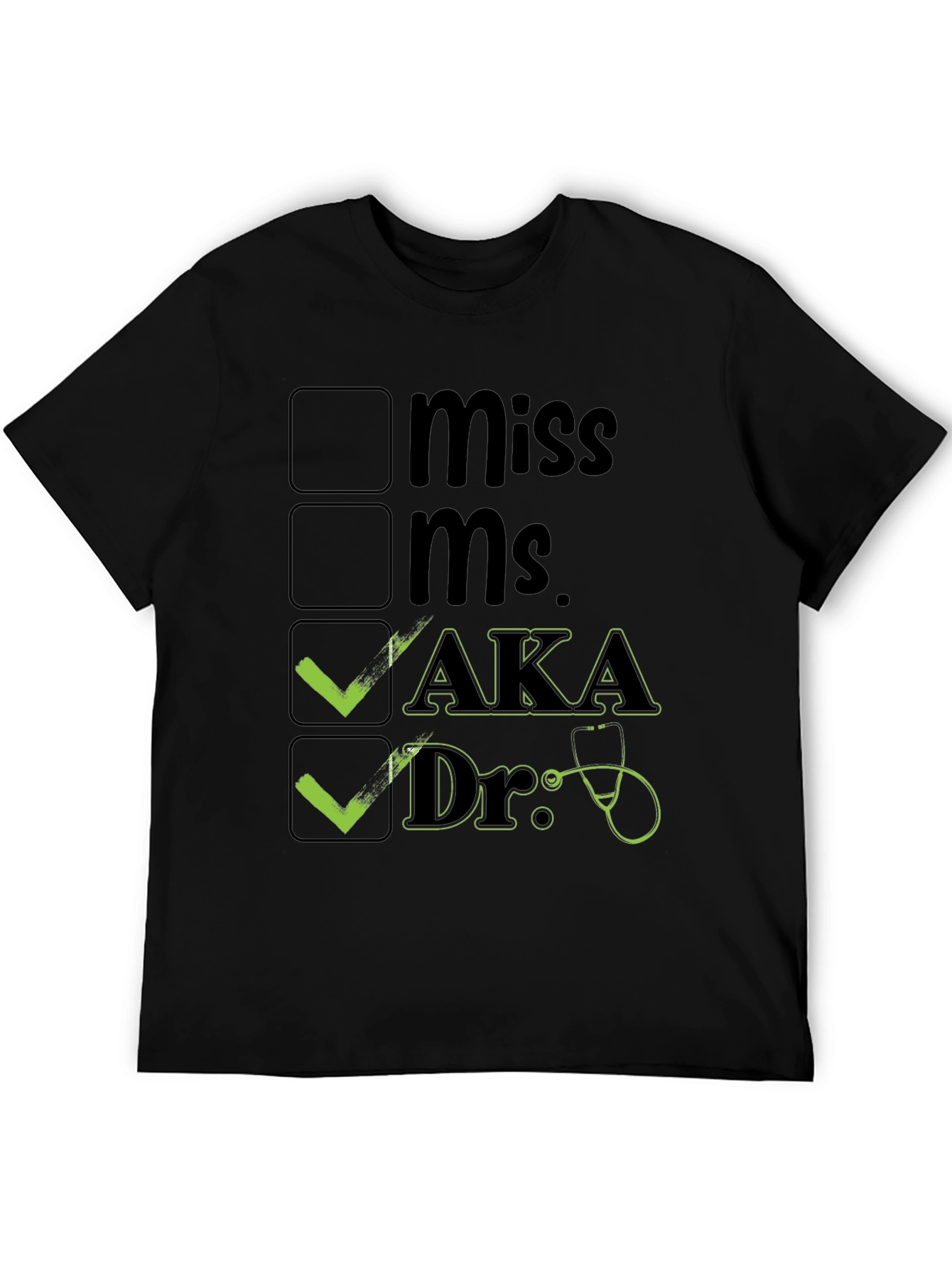 AKA Doctor T-Shirt Novelty Checkbox Tee