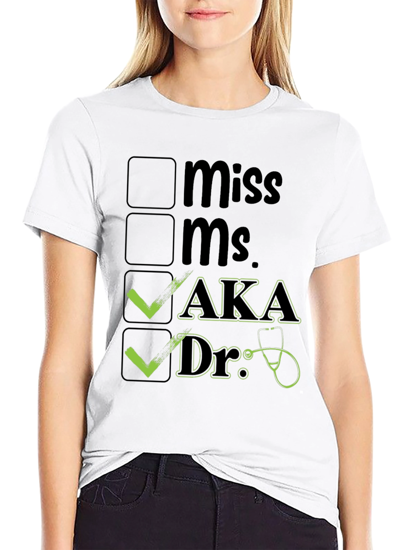 AKA Doctor T-Shirt Novelty Checkbox Tee