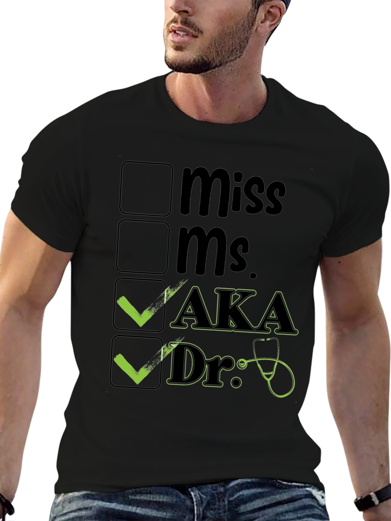 AKA Doctor T-Shirt Novelty Checkbox Tee