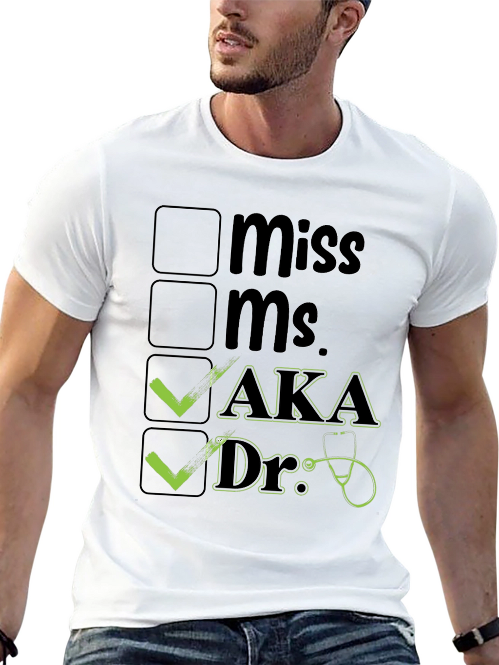 AKA Doctor T-Shirt Novelty Checkbox Tee