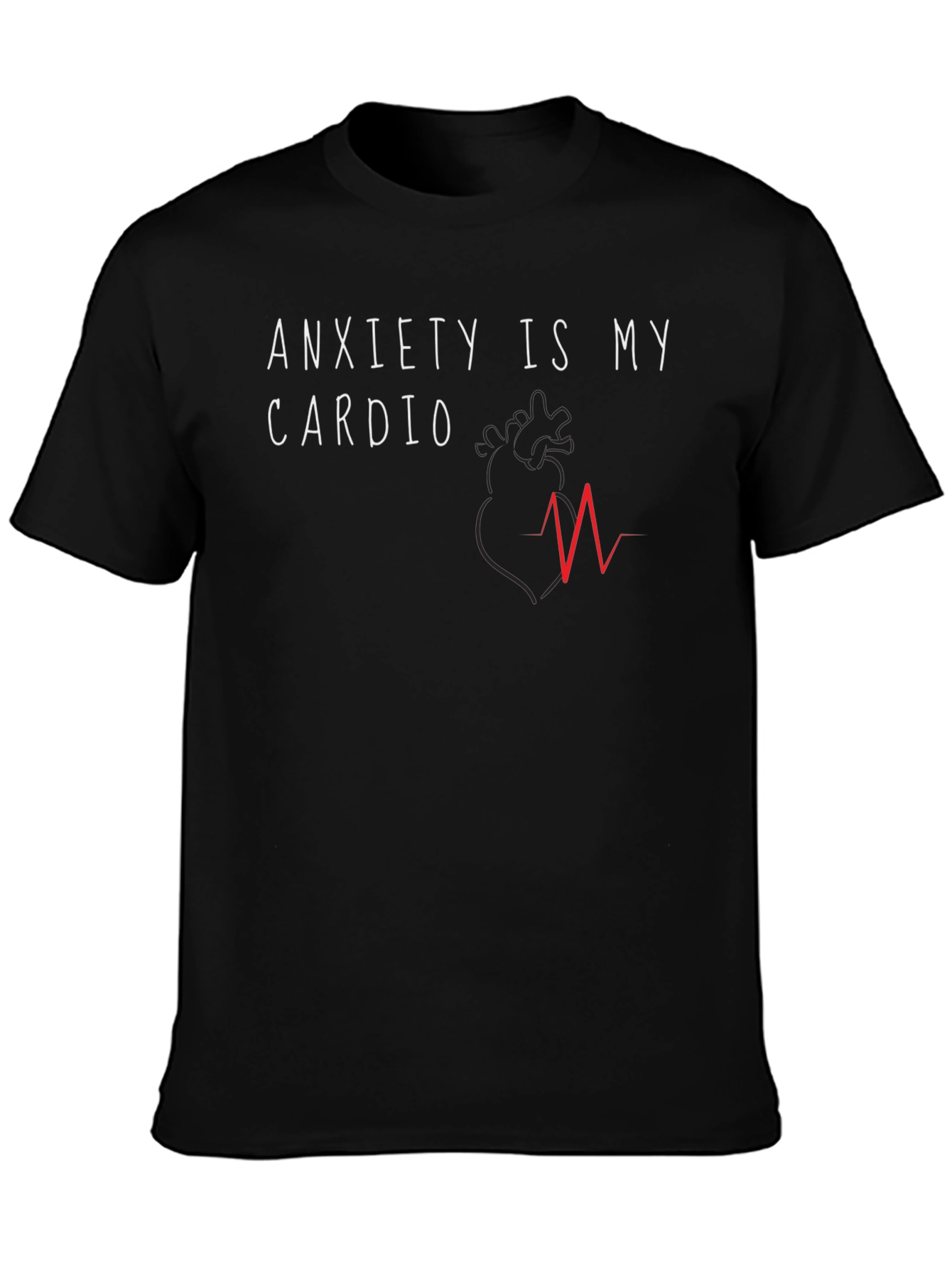 Anxiety Cardio Graphic T-Shirt - Unisex