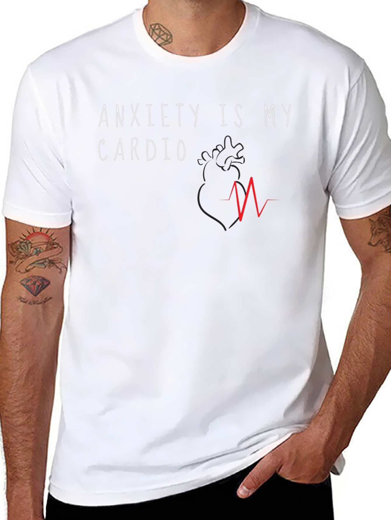 Anxiety Cardio Graphic T-Shirt - Unisex
