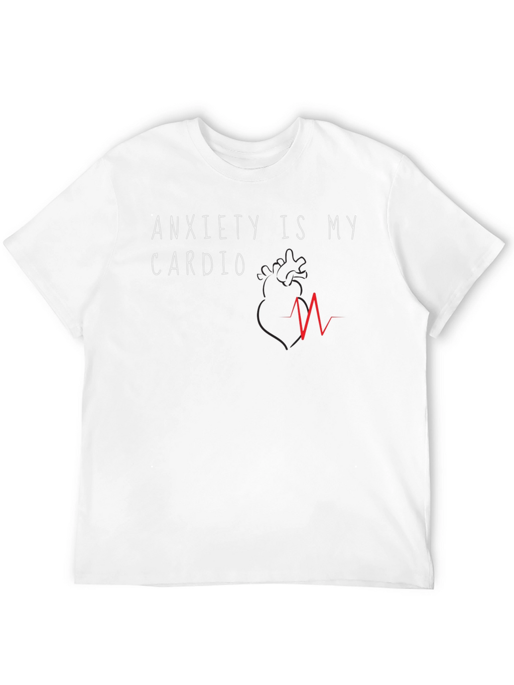 Anxiety Cardio Graphic T-Shirt - Unisex